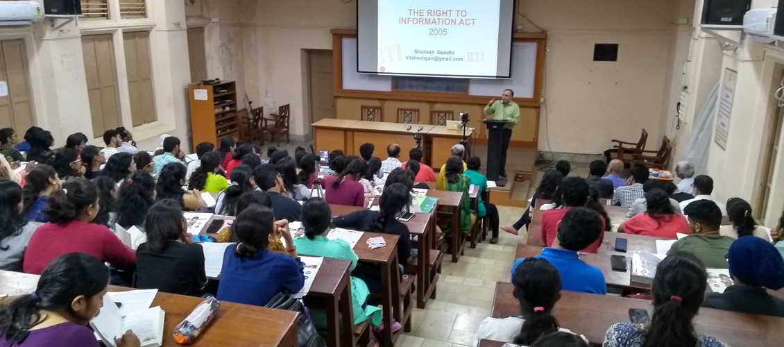 RTI Session for Students of Wilson College Shailesh Gandhi