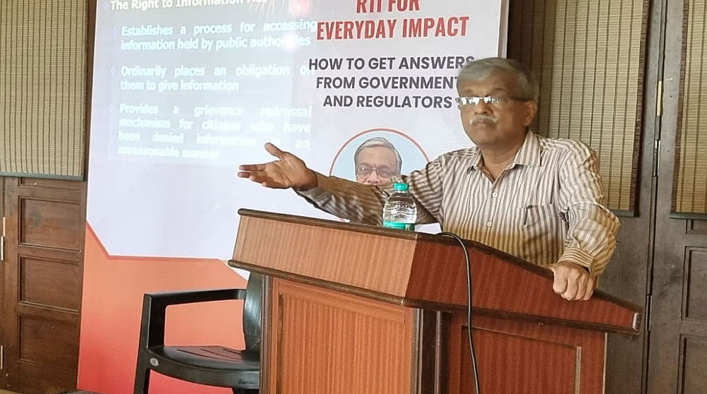 RTI as a Tool for Social Audits, Not a Magic Wand: Bhaskar Prabhu at Moneylife Foundation Workshop